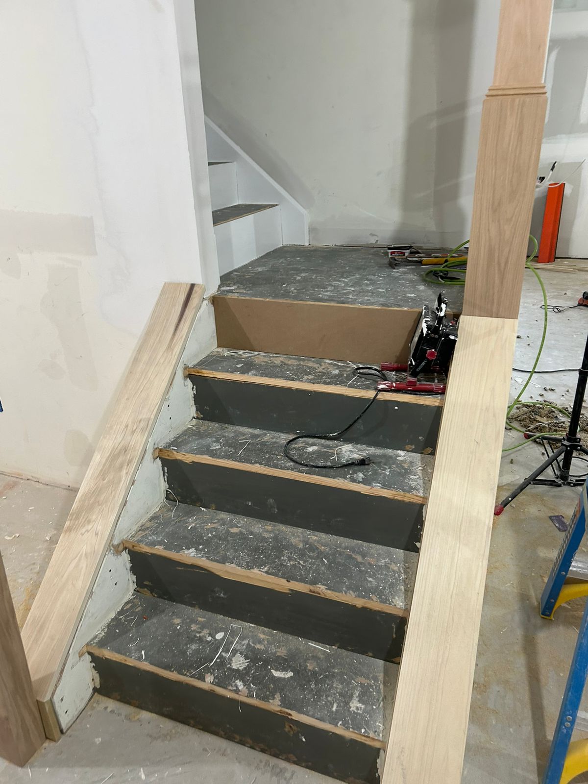 Escaleras antes de la remodelación